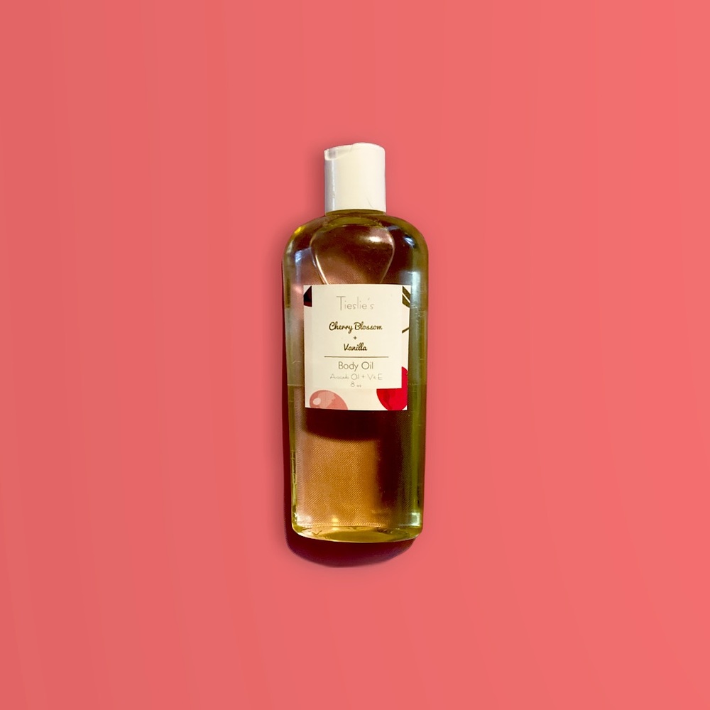 NWT! Tieslie’s Handmade Cherry Vanilla Body Oil w/ Avocado Oil